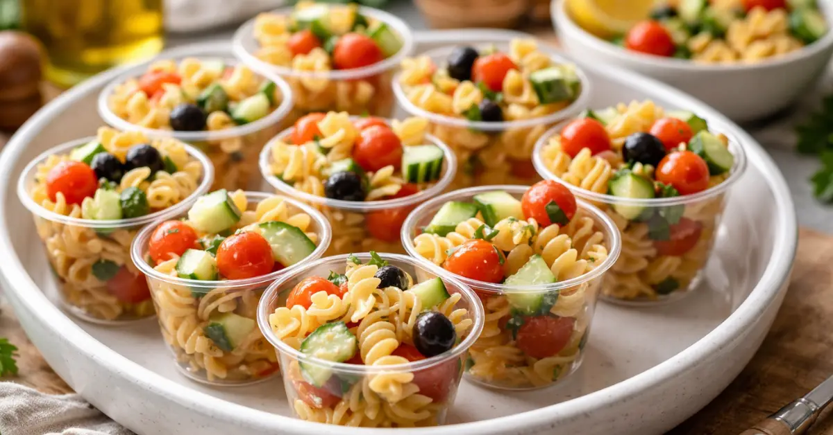Pasta Salad Cups Recipe - Vibrant and Easy to Make - TRC