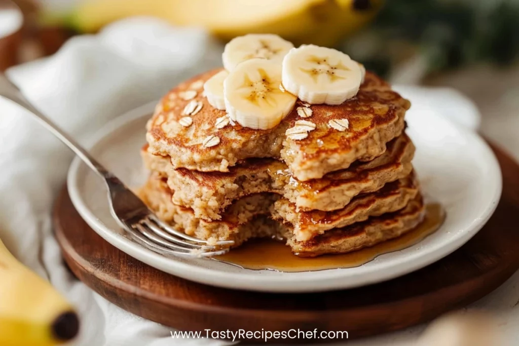 Banana Oatmeal Pancakes: 3 Ingredients! - Tasty Recipes Chef