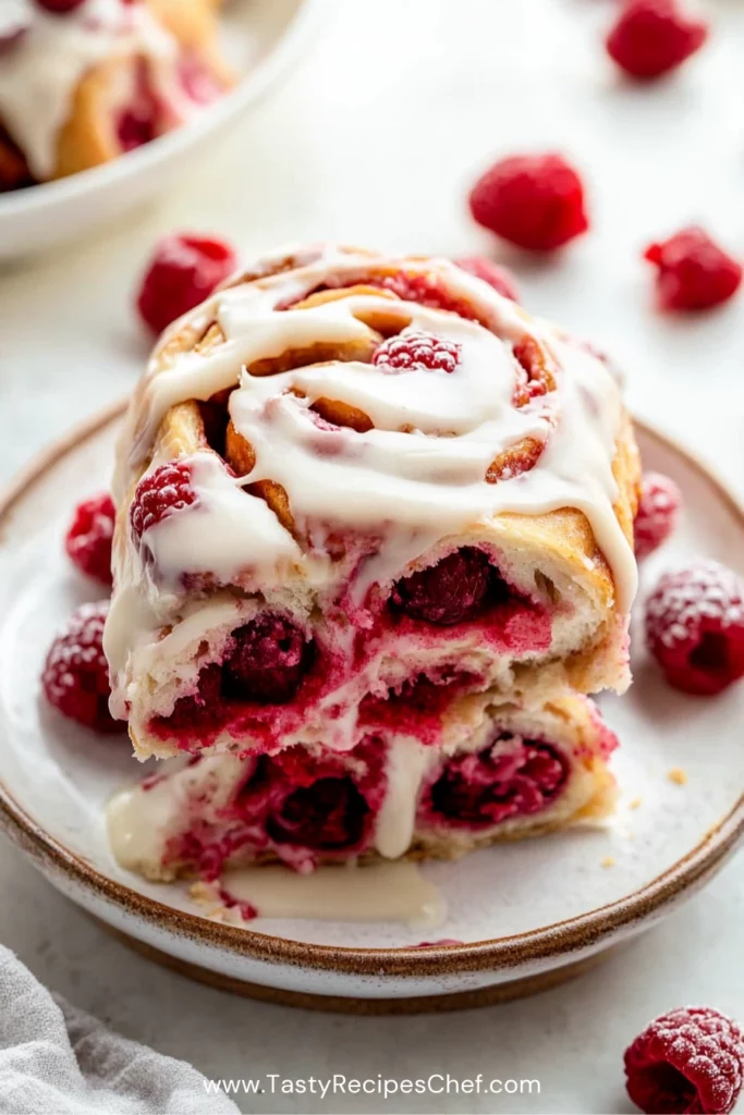 Raspberry Cinnamon Rolls Recipe - Tasty Recipes Chef