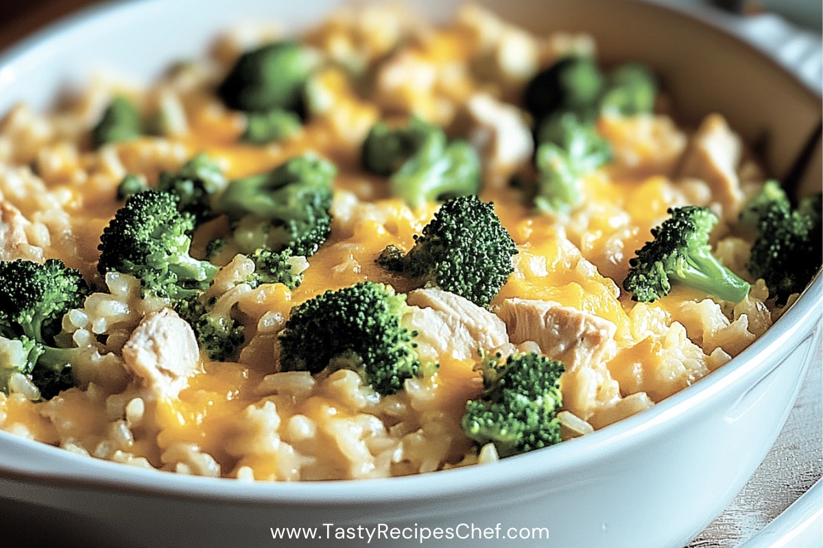 Chicken Broccoli Rice Casserole - Tasty Recipes Chef