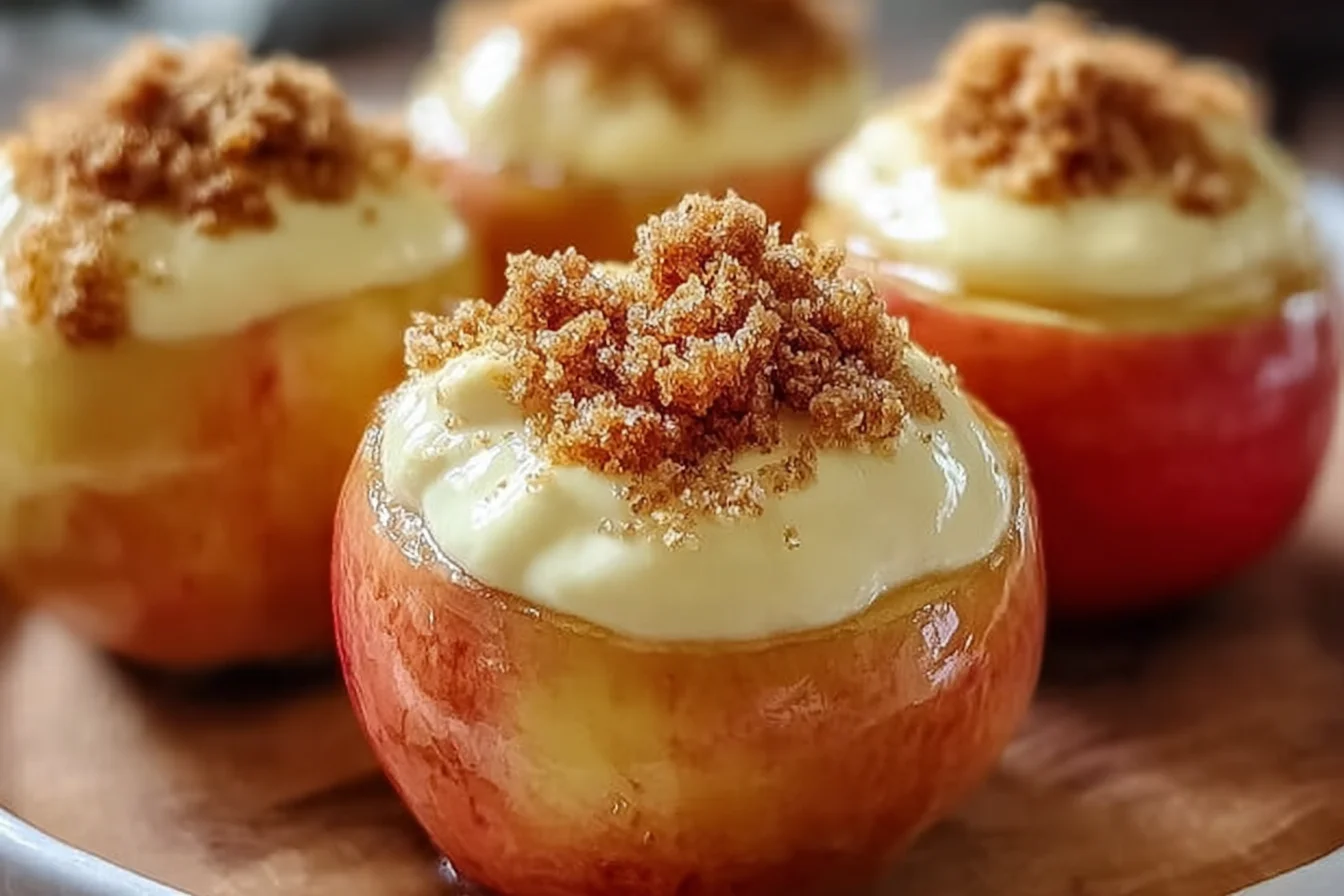 Cheesecake Stuffed Baked Apples - Tasty Recipes Chef