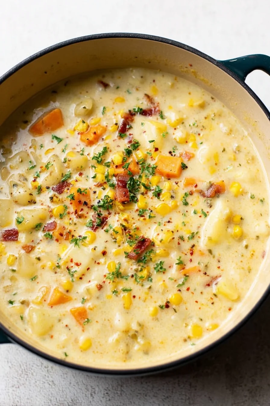 Creamy Corn Chowder - Tasty Recipes Chef