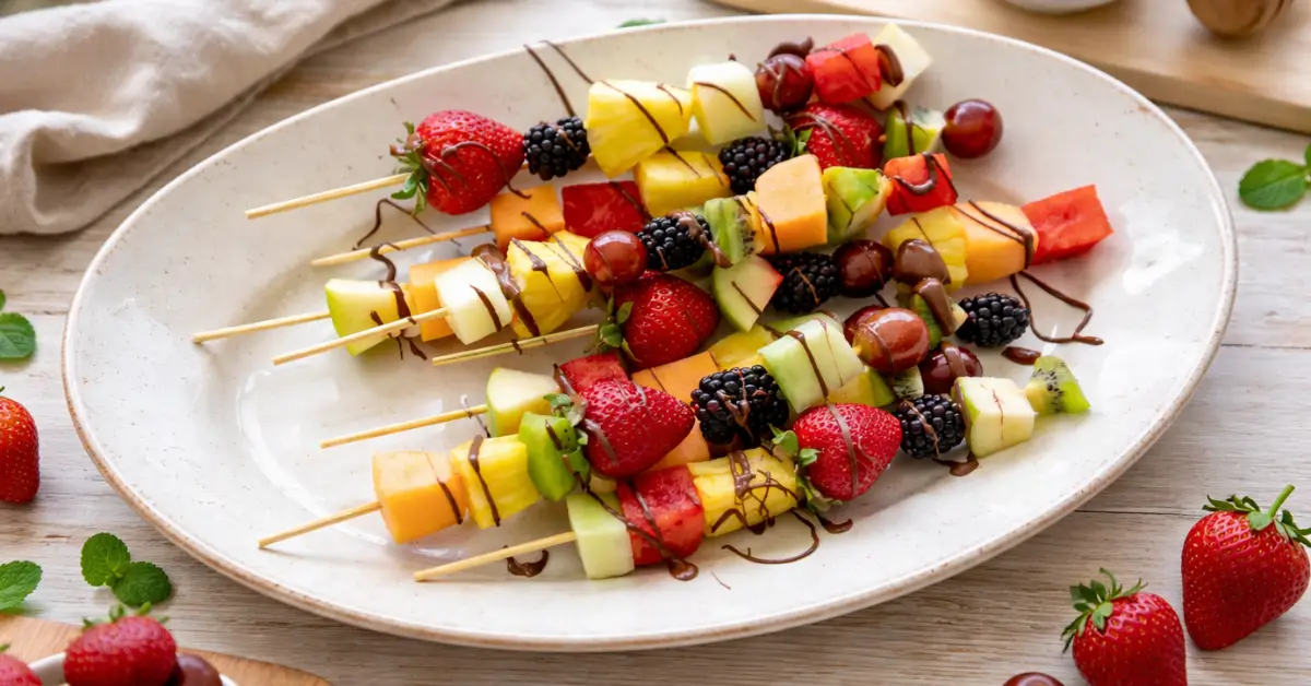 Fresh Fruit Skewers Colorful And Healthy Snack Recipe TRC fresh-fruit-skewers-colorful-and-healthy-snack-recipe-trc